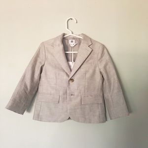 Janie and Jack Boys Beige Blazer Size 3